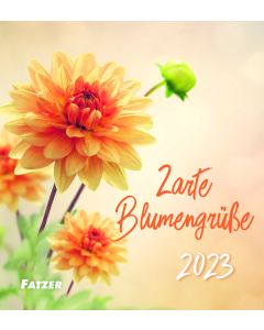 Zarte Blumengrüße 2023 - Tischkalender