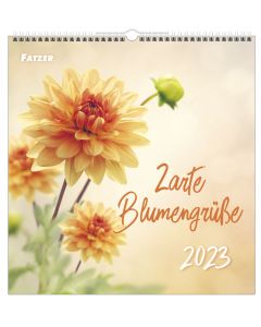 Zarte Blumengrüße - Wandkalender 2023
