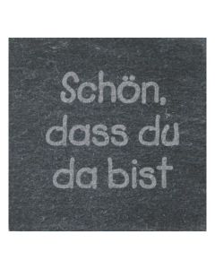 SchieferMomente Magnet "Schön, dass du da bist"