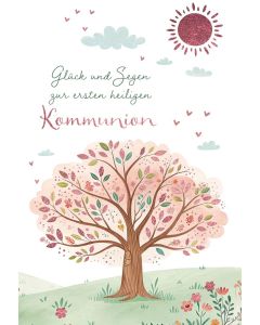 Glück und Segen zur ersten heiligen Kommunion