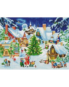 Diamond-Painting-Adventskalender – Zauberhaftes Winterdorf