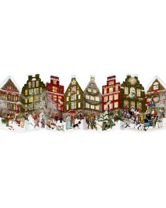 Aufstell-Adventskalender – Nostalgisches Häuserleporello