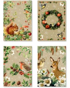 A5-Graspapier-Adventskalender – Zauber der Winternatur