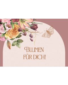 Pop-up-Grußkarte – Blumen