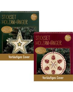 Stickset Holzanhänger