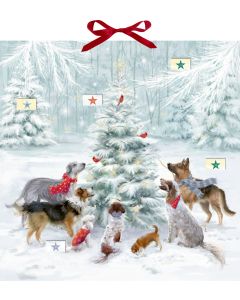 Zettel-Adventskalender - Weihnachten auf vier Pfoten