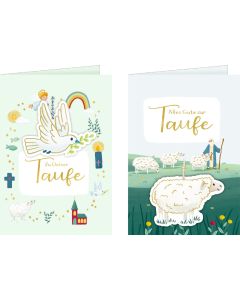 Grußkarten-Set – Zu deiner Taufe / Alles Gute zur Taufe