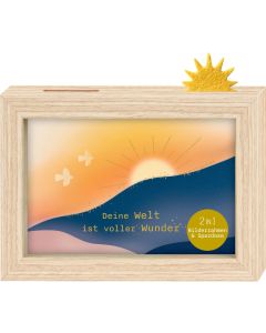 Bilderrahmen-Spardose – Deine Welt ist voller Wunder