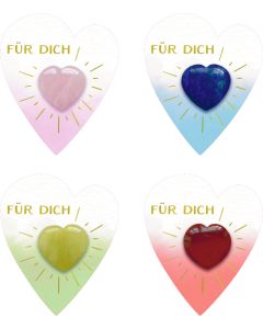 Halbedelstein-Handschmeichler – Herz "Für dich"
