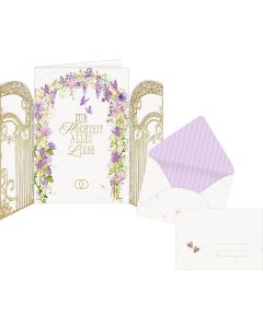 Grußkarte mit Kuvert – Zur Hochzeit alles Liebe