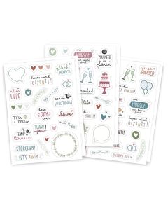 Sticker-Set Hochzeit