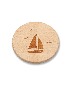 Gläseruntersetzer Segelboot