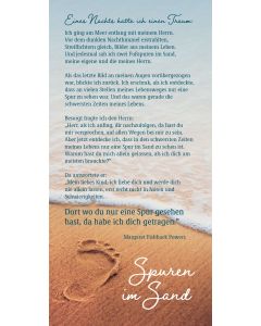Faltkarte Spuren im Sand