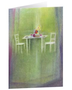 Kunstkarten "Gedeckter Tisch" 5 Stk.