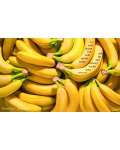 Vesperbrettchen / Frühstücksbrettchen Bananen