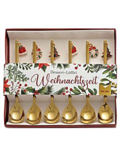 6er-Set Dessert-Löffel »Weihnachtszeit«