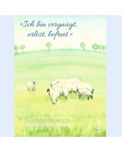 5er-Set Grußkarten in Box »Ich bin vergnügt, erlöst, befreit« mit Texten von Hanns Diester Hüsch