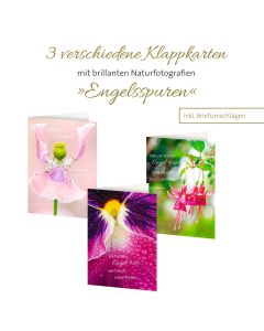 3er-Set Grußkarten »Engelsspuren«
