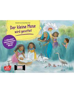 Der kleine Mose wird gerettet. Kamishibai Bildkartenset