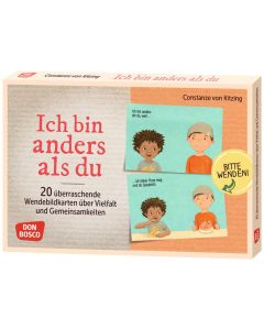 Ich bin anders als du – Ich bin wie du: 20 überraschende Wendebildkarten über Vielfalt und Gemeinsamkeiten
