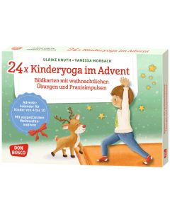 24 x Kinderyoga im Advent. Bildkarten mit weihnachtlichen Übungen und Praxisimpulsen