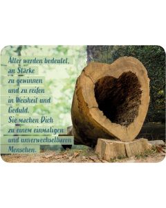 Älter werden bedeutet, an Stärke zu gewinnen und zu reifen in Weisheit