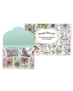 Kreativ-Faltkarten-Mal-Set mit Umschlägen