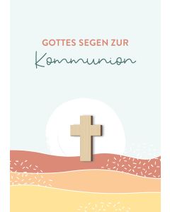 Faltkarte Gottes Segen zur Kommunion