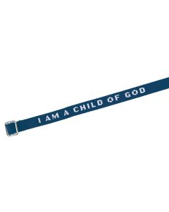 Armband 'I am a Child of God' dunkelblau