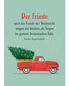 Postkarte 'Der Friede und die Freude der Weihnacht mögen dir