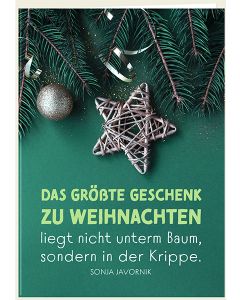 Faltkarte 'Das größte Geschenk zu Weihnachten liegt nicht