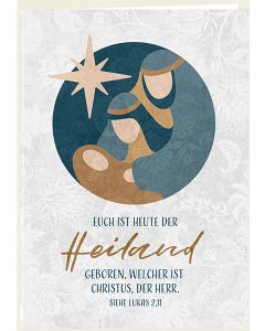 Faltkarte 'Euch ist heute der Heiland geboren, welcher ist