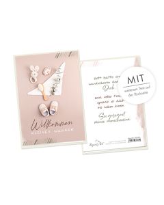Faltkarte 'Willkommen kleines Wunder'