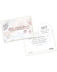 Faltkarte 'Stille Anteilnahme - Geliebt & Unvergessen'