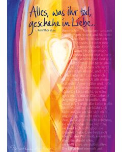 Poster/Kunstblatt 60x90 'Du bist ein Gott ...'
