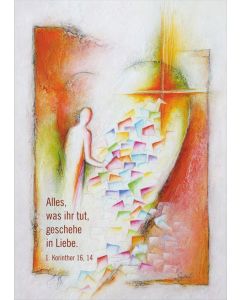 Poster/Kunstblatt A4 'Du bist ein Gott ...'