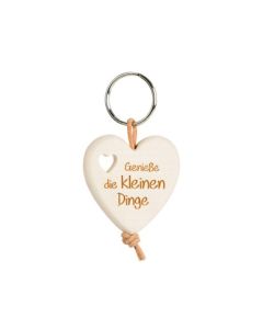 Schlüsselanhänger Herz 'Genieße die ...'