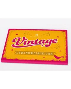 Postkarten-Set 'Vintage' 11 Ex./gelb