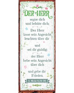 Metallschild 'Der Herr segne dich ...'