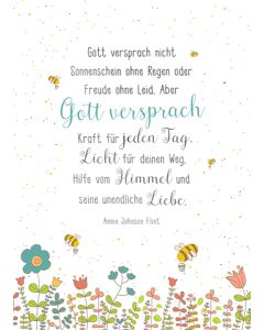 Postkarte 'Gott versprach' 1EX