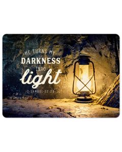 Postkarte 'Turns darkness into light' 1EX
