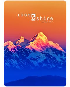 Postkarte 'Rise & Shine' (Berge)  1EX