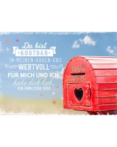 Postkarte 'Kostbar und wertvoll' 1EX