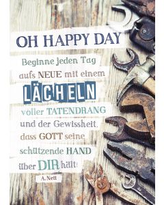 Postkarte 'Oh happy day' 1EX