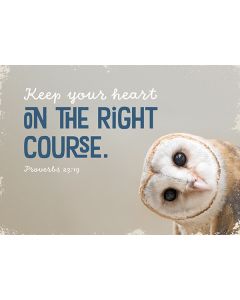 Postkarte 'Keep your heart on the right course. Proverbs 23: