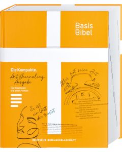 Basisbibel. Die Kompakte. Art Journaling Kreativedition zum künstlerischen Selbstgestalten. Kreative Bibelarbeit: moderne Bibelübersetzung mit Schreibrand zum Malen, Zeichnen und Collagieren