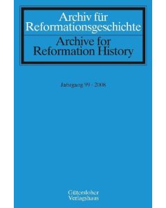 Archiv für Reformationsgeschichte - Aufsatzband