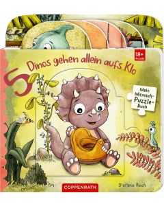 Mein Mitmach-Puzzle-Buch: 5 Dinos gehen allein aufs Klo