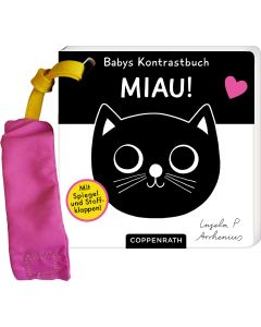 Babys Kontrastbuch für den Buggy: Miau!