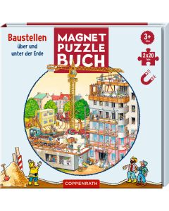 Magnet-Puzzlebuch: Baustellen über und unter der Erde